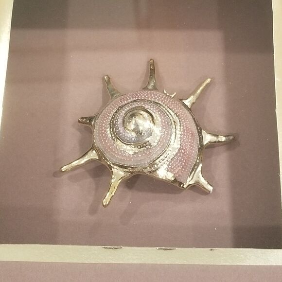 Figi Giftware abalone and gold shells display box wall decor 4 in 1 vintage - Picture 2 of 12